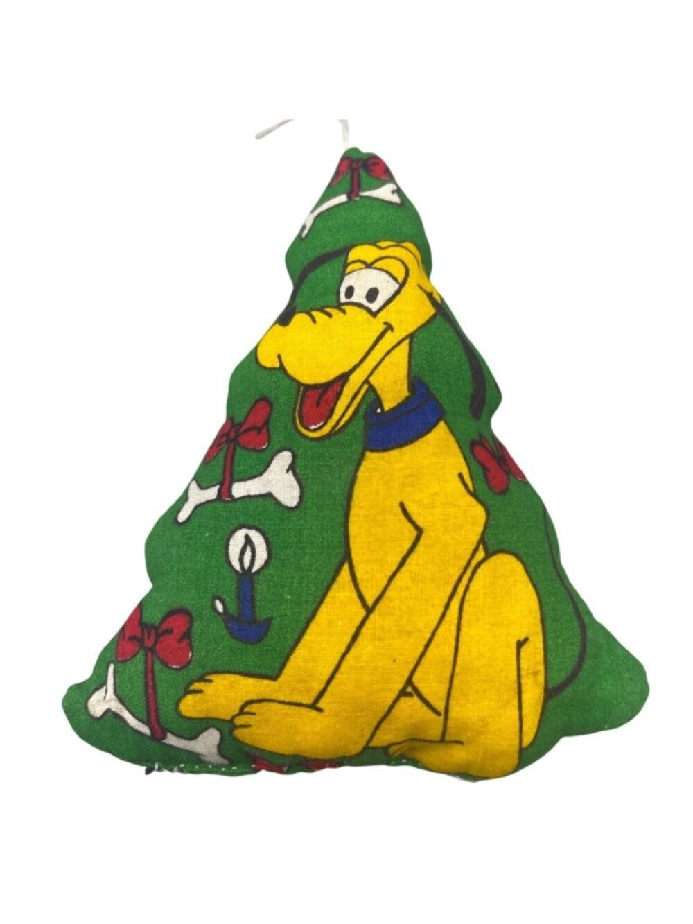 vintage handmade Puto Disney stocking candle bones bows plush tree ornament READ